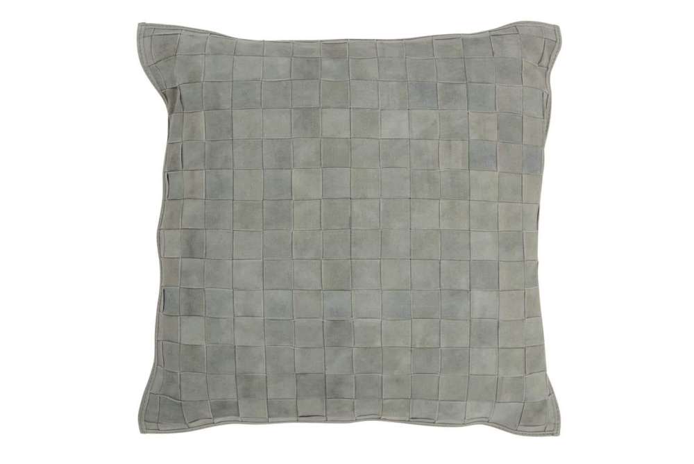 CUSHION SQUARE LITTLE LEATHER GREEN