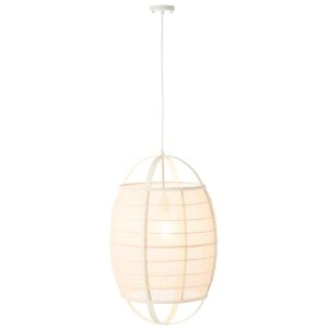 HANGING LAMP ION LINEN/BAMBOO WHITE LARGE