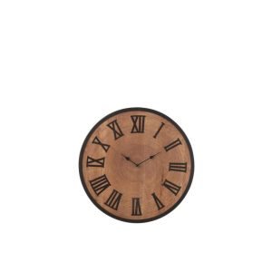 WALL CLOCK NUE MDF/IRON NATURAL SMALL