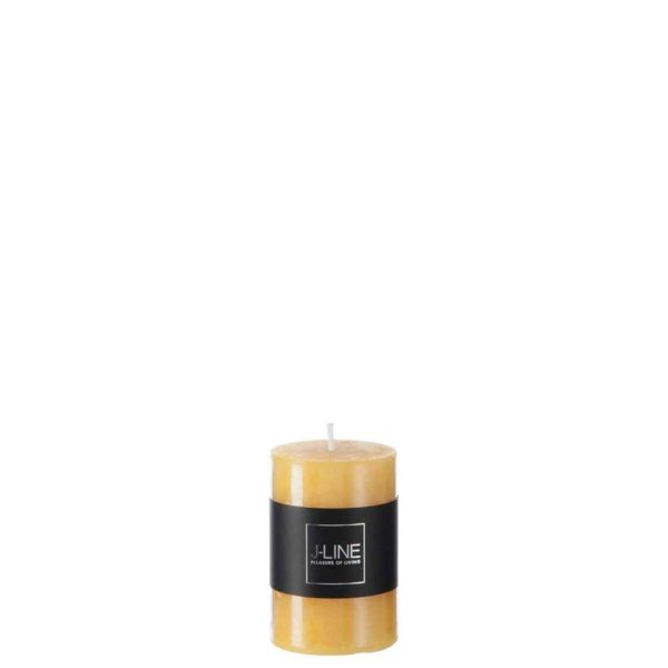 CYLINDER CANDLE OCHRE  S18H