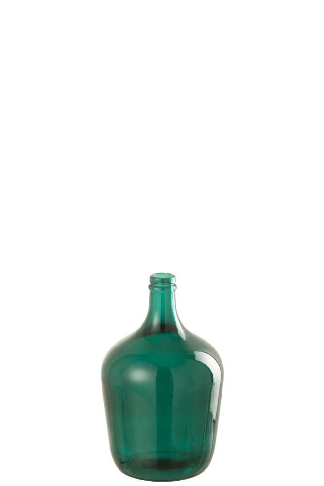 VASE BOTTLE GLASS GREEN