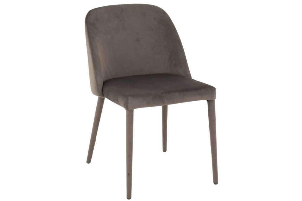 CHAIR CHARLOTTE TEXTILE/METAL MIDDLE GREY