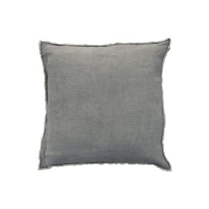 CUSHION STONEWASHED LINEN  BLUE GREY
