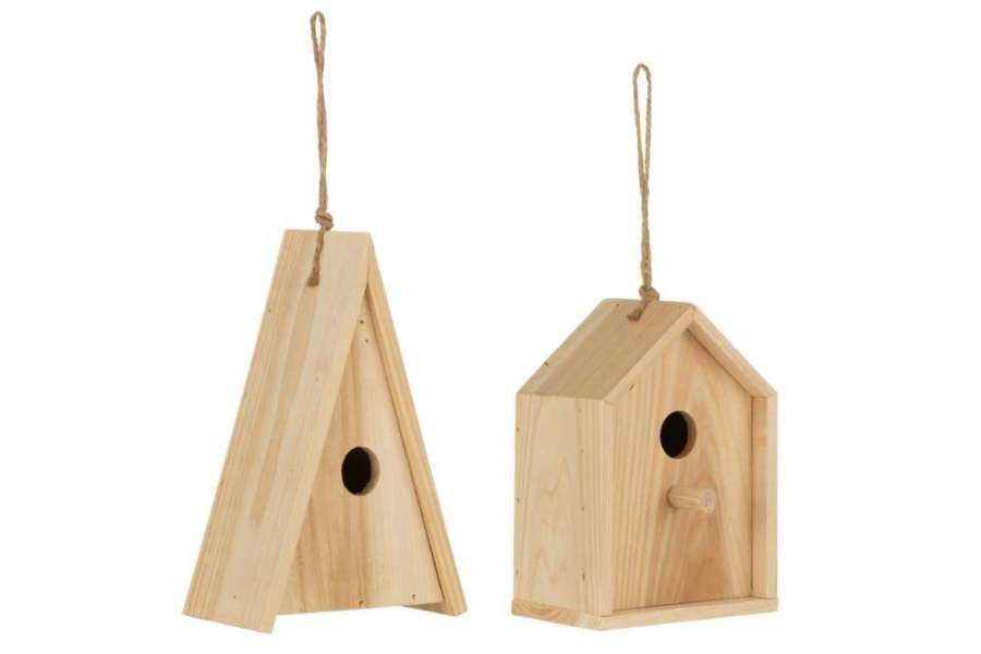 BIRDHOUSE PAUL CHINA FIR ASSORTIMENT DE 2