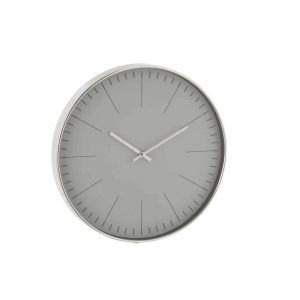 CLOCK SILVESTER PLASTIC SILVER