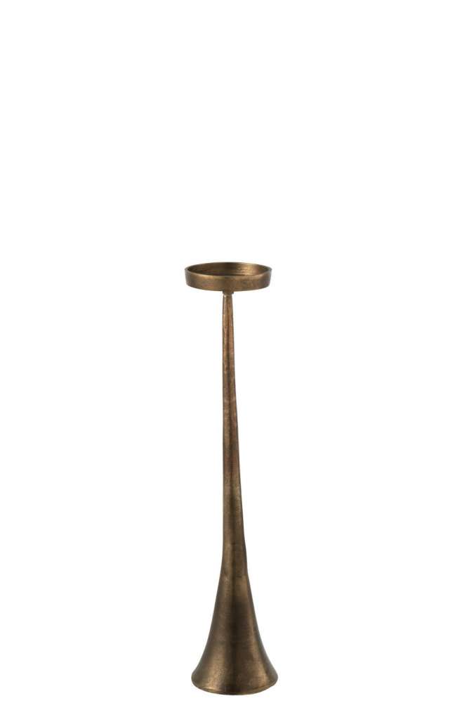 CANDLEHOLDER LUKY ALUMINIUM BRONZE SMALL