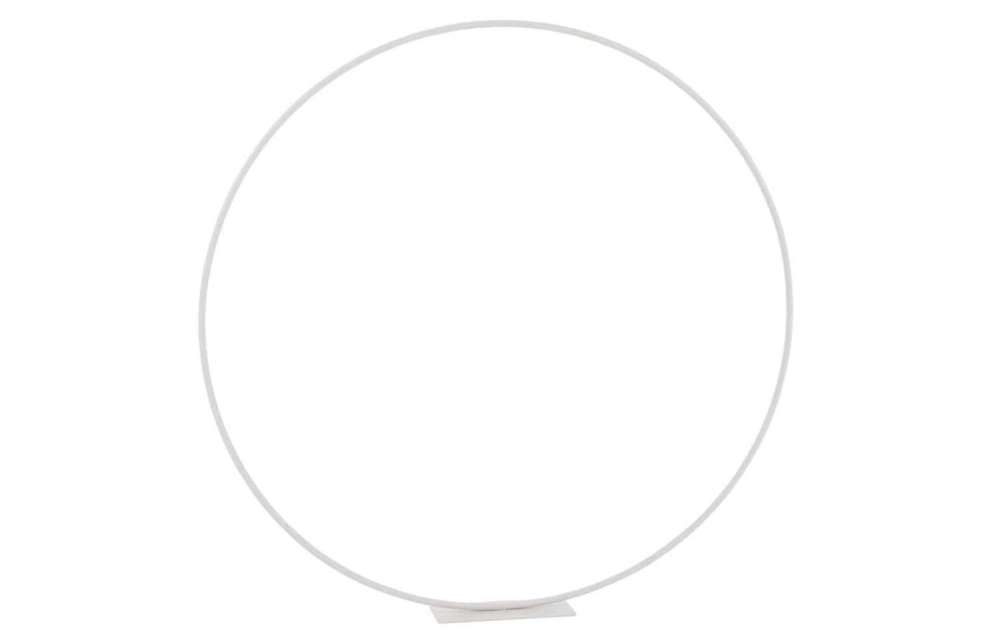 RING ON FOOT METAL WHITE LARGE