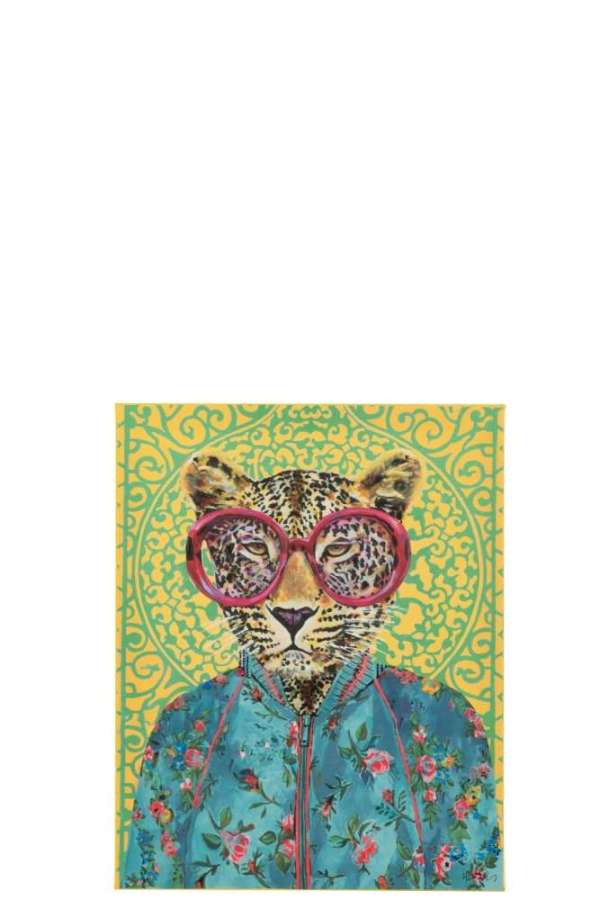 WALL DECO TIGER POPART CANVAS MIIX SMALL