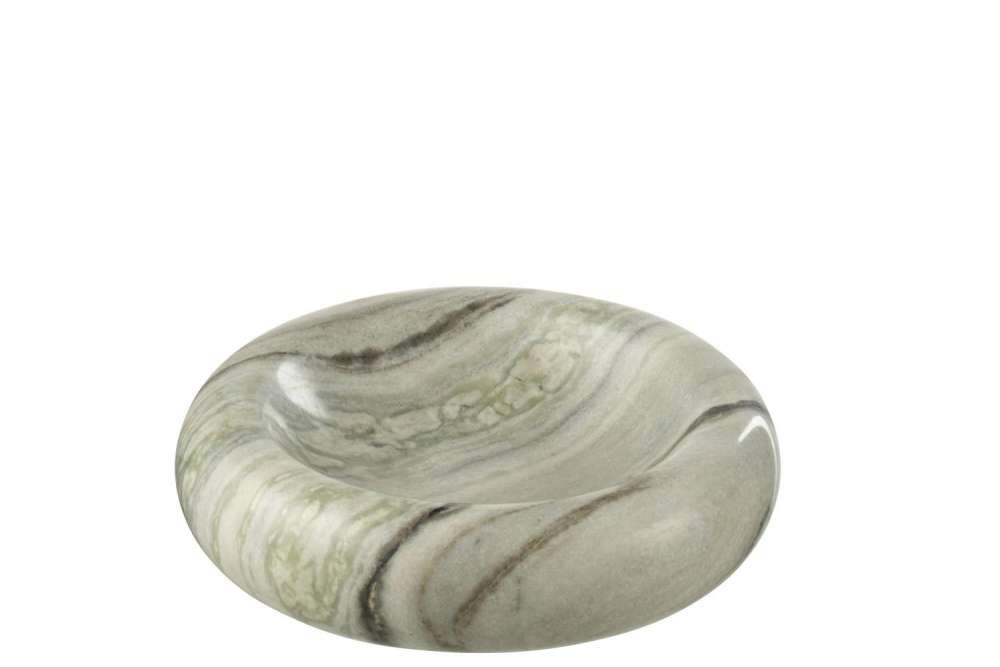 SERVING BOWL MARBLE BLACK/LIGHT GREY SMALL