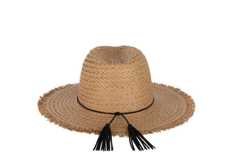 HAT+STRING+TASSEL PAPER LIGHT BROWN
