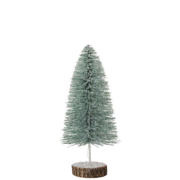CHRISTMAS TREE DECO GLITTER LIGHT GREEN LARGE