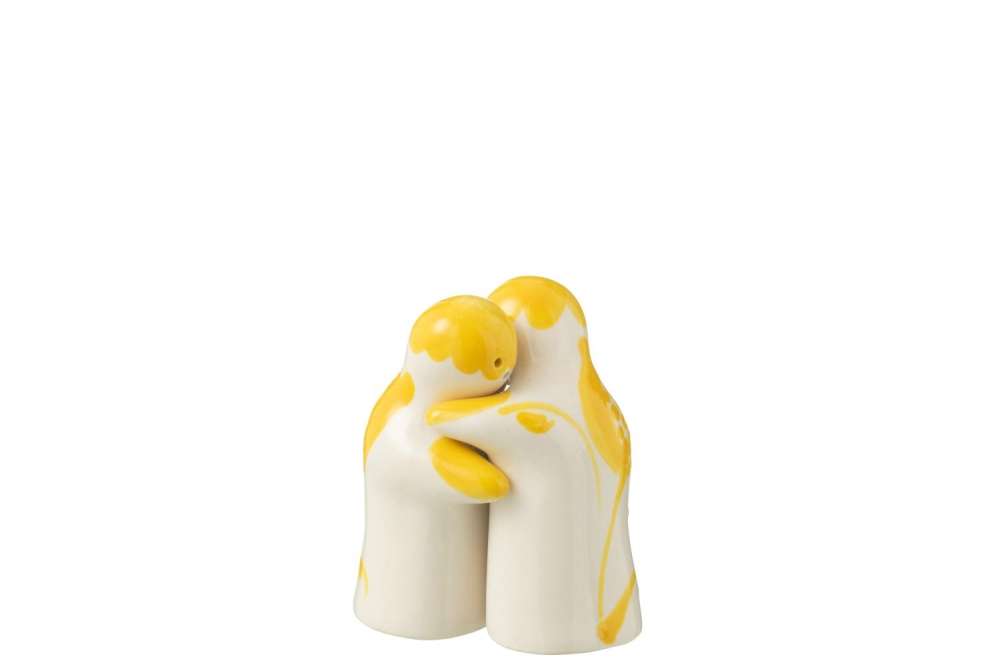 SALT&PEPPER GRANADA CERAMIC WHITE/YELLOW