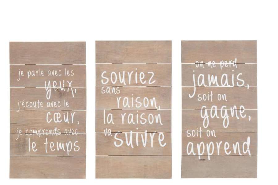 PANELS INSPIRING WOOD NATURAL ASSORTMENT OF 3