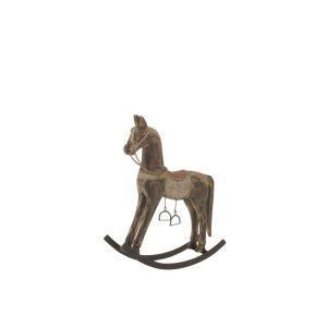 ROCKING HORSE TOPO MANGO WOOD/METAL MIX LARGE