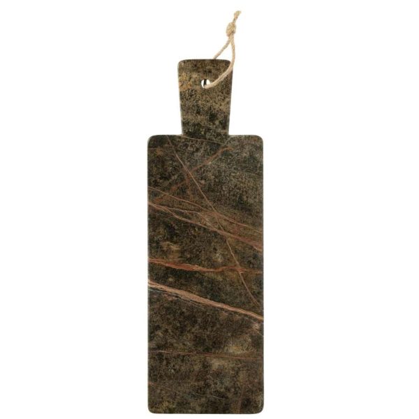 CHEESE BOARD RECTANGLE MARBLE KHAKI GREEN/DARK GREEN LARGE