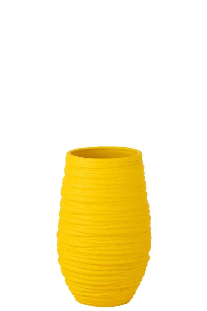 VASE FIESTA CERAMIC YELLOW LARGE