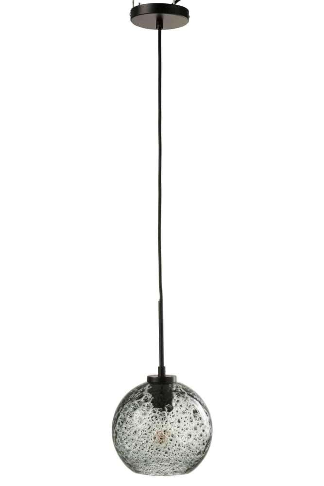 LAMP ORB DOT GLASS GREY SMALL