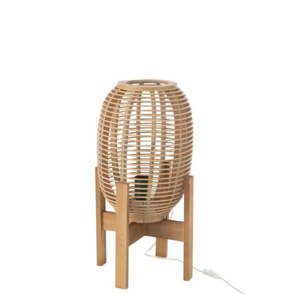 LAMP STANDING WOOD/BAMBOO NATURAL SMALL