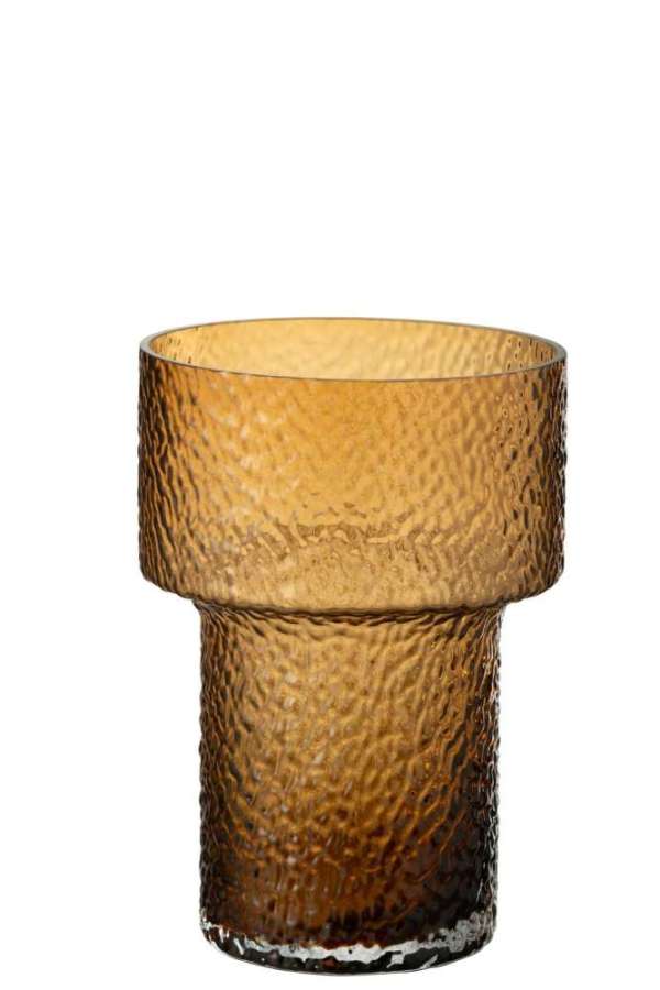 VASE BETTY GLASS BROWN SMALL