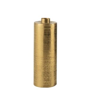 VASE ROUND METAL GOLD LARGE