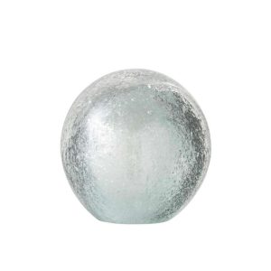 PAPERWEIGHT FLAKES GLASS SILVER/TRANSPARENT LARGE