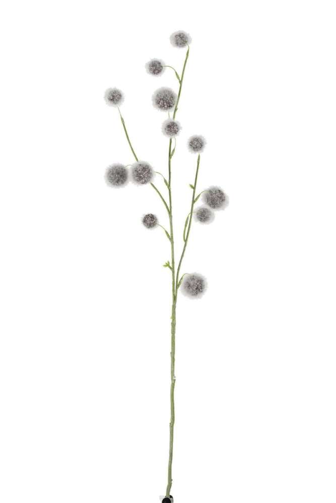 BRANCH POMPOM BALLS PLASTIC PURPLE