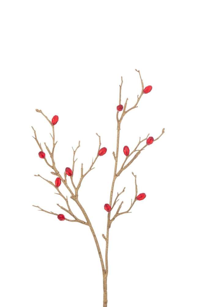 BRANCH STONES PLASTIC RED/GOLD