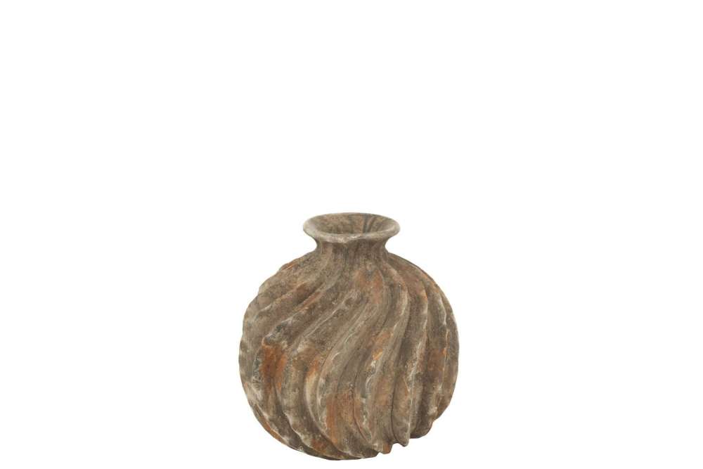 VASE BALLOON ANTIQUE POLYRESIN SMALL
