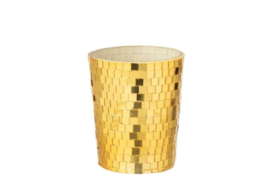 SCENTED CANDLE MIRROR GLASS YELLOW