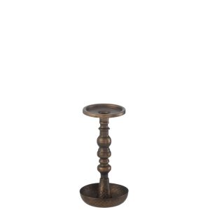 CANDLE HOLDER JERE METAL BROWN