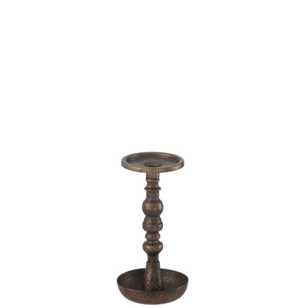 CANDLE HOLDER JERE METAL BROWN