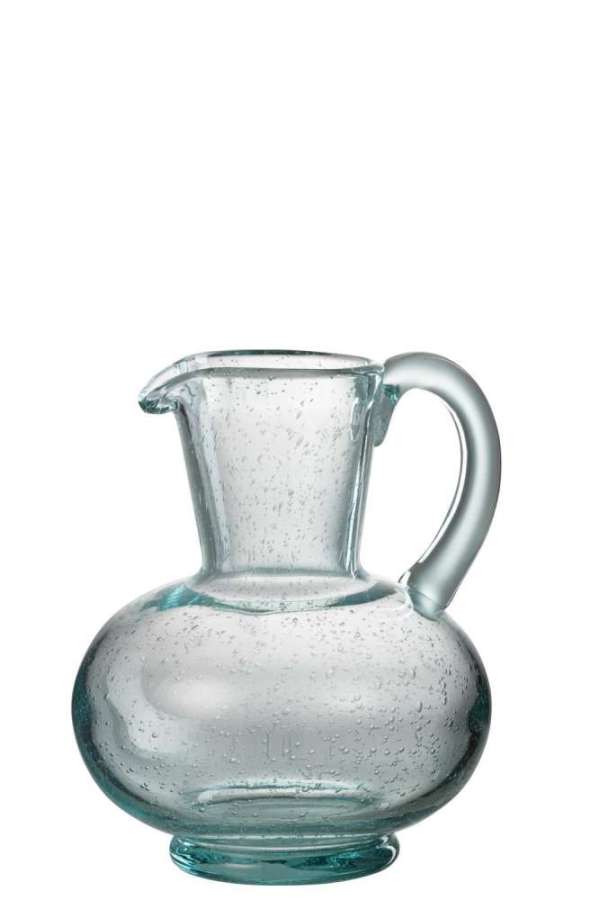 CARAFE BALL GLASS LIGHT BLUE