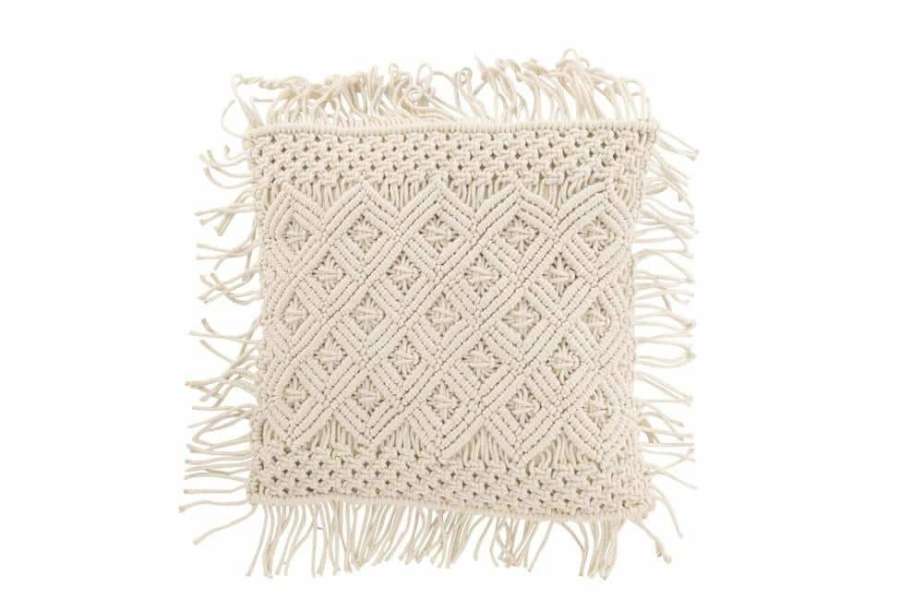 CUSHION COSY DIAMOND COTTON OFF WHITE
