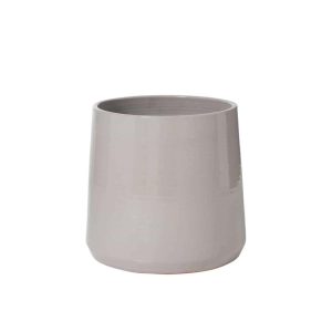 FLOWER POT ROUND CERAMIC GREY EXTRA LARGE