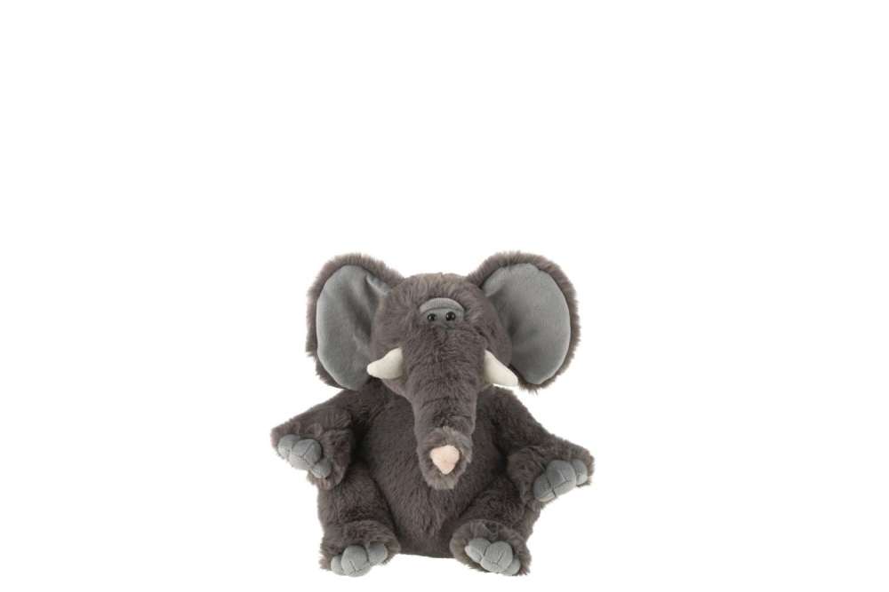 ELEPHANT PLUSH POLYESTER GREY SMALL