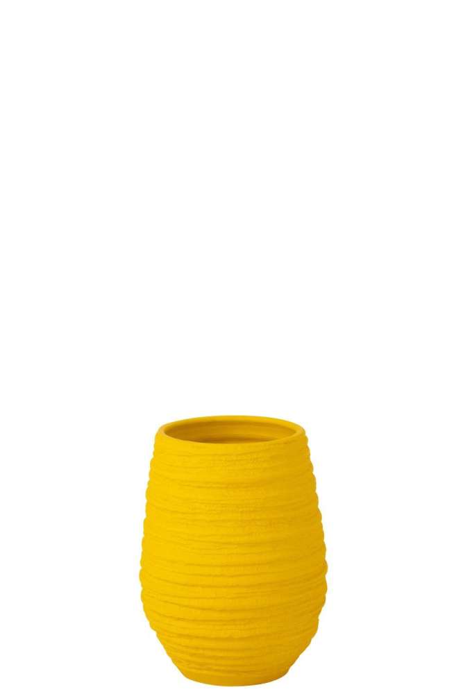 VASE FIESTA CERAMIC YELLOW MEDIUM