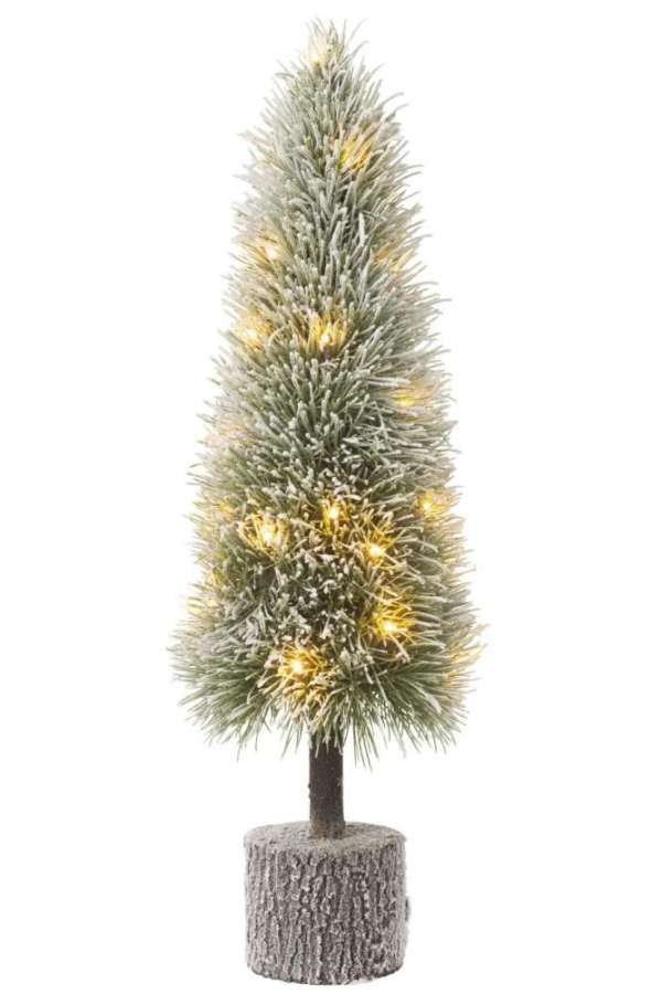 XMAS TREE B +LED ARTIFICIAL SNOW GREEN LARGE