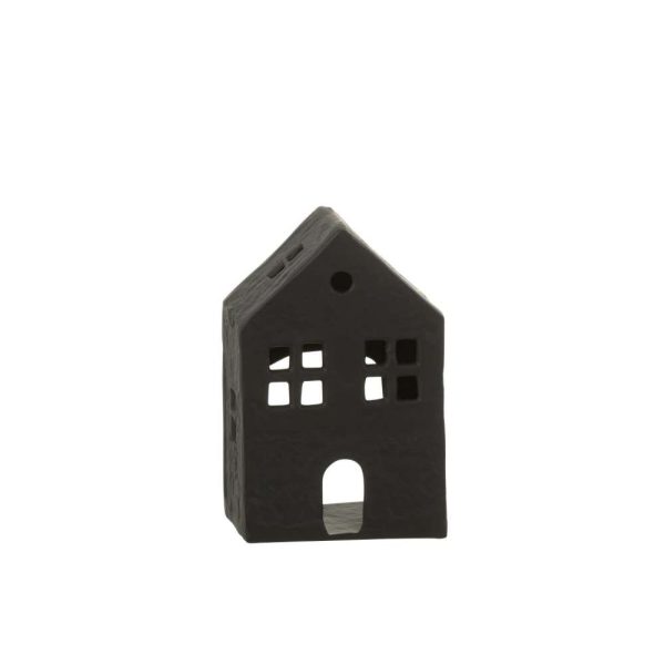 CANDLEHOLDER HOUSE ALUMINIUM BLACK