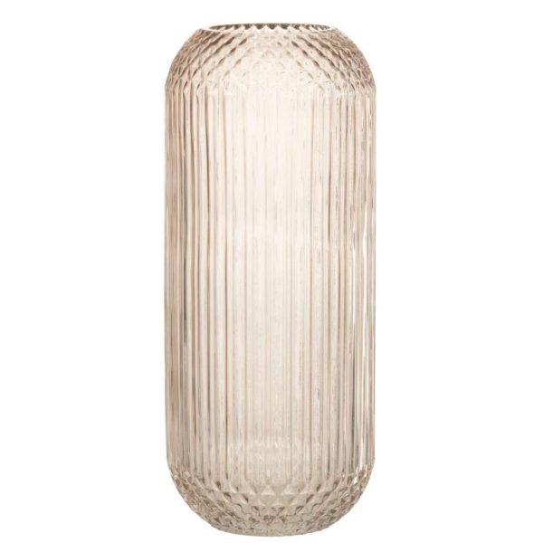 VASE YUAN GLASS BEIGE LARGE