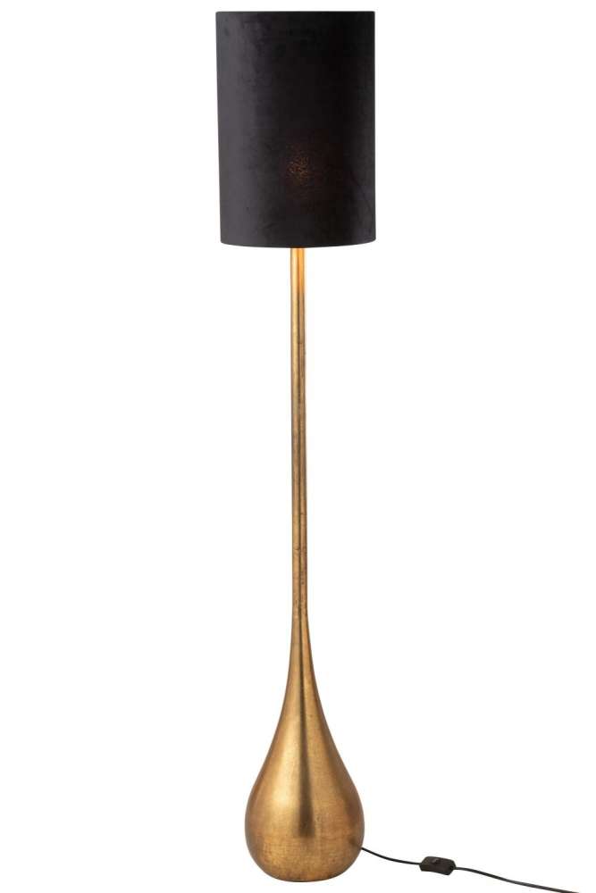 LAMP DROP IRON/VELVET GOLD/BLACK LARGE