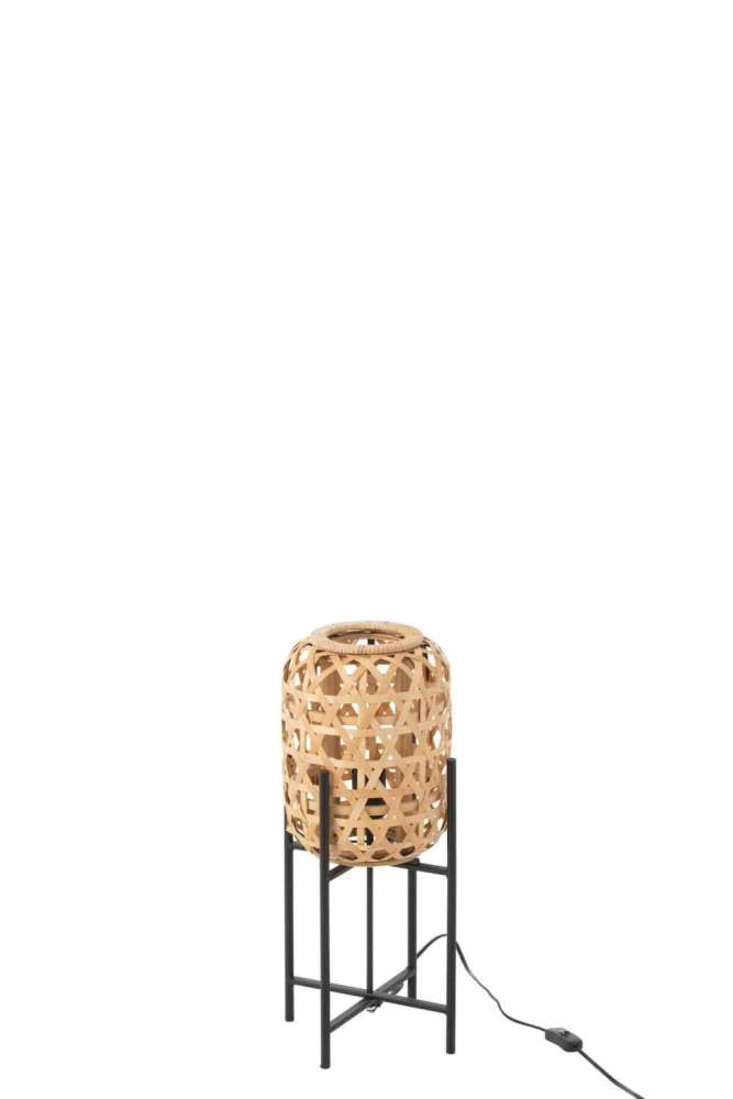 LAMP ON FOOT BAMBOO NATURAL SMALL