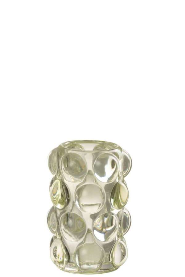 TEALIGHT HOLDER BOLLIE GLASS GREEN