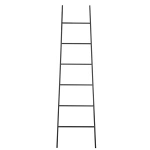 LADDER 6 STEPS METAL BLACK