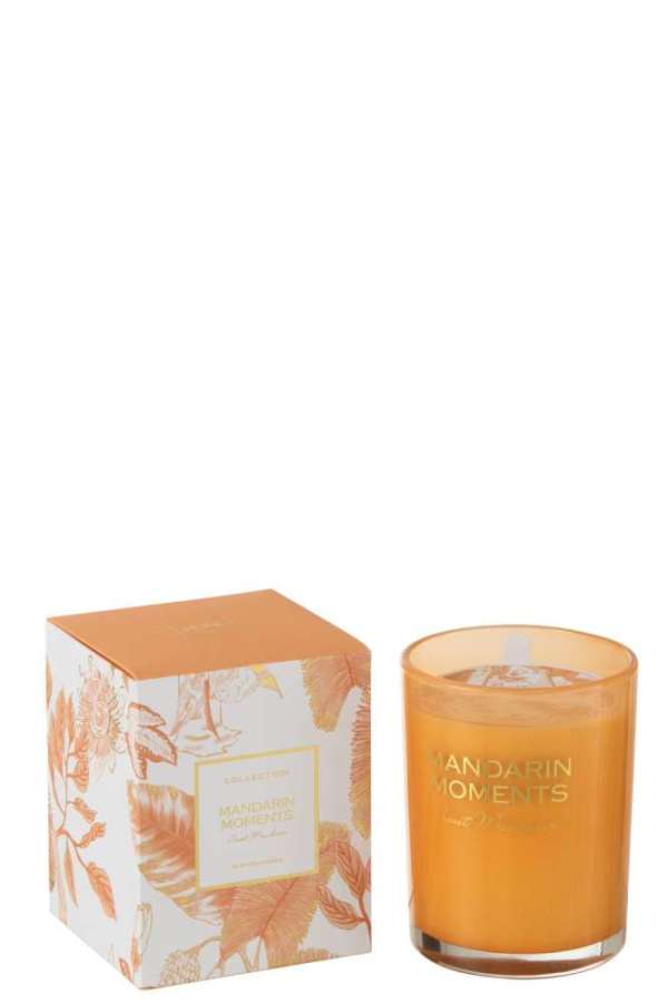 CANDLE MADARIN MOMENTS WAX ORANGE LARGE-70H