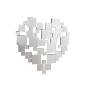 Hjertespeil For Vegg 80X80Cm