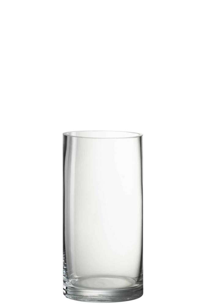 VASE CYLINDER GLASS TRANSPARENT SMALL