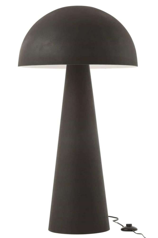 LAMP MUSHROOM METAL MATTE BLACK EXTRA LARGE