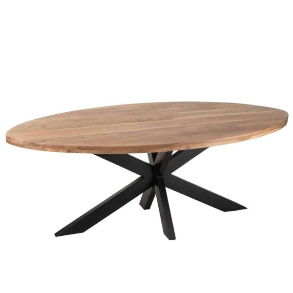 DINING TABLE GERARD OVAL ACACIA WOOD NATURAL