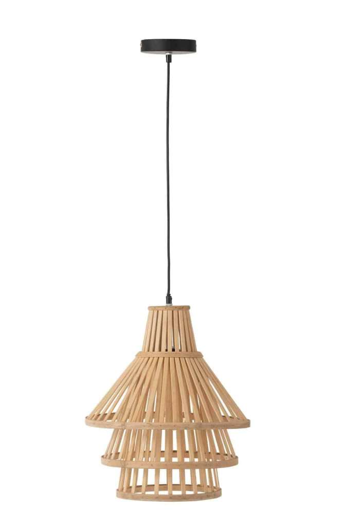 HANGING LAMP LAYERS BAMBOO NATURAL MEDIUM