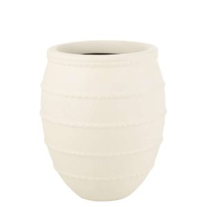 FLOWER POT TERRACOTTA WHITE